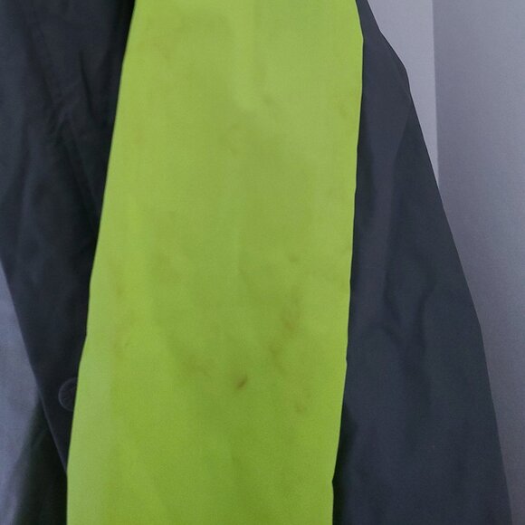 COLEMAN RAIN JACKET- MENS XL/2XL | GRAY & NEON YELLOW | WORKWEAR + GORPCORE - Picture 7 of 11